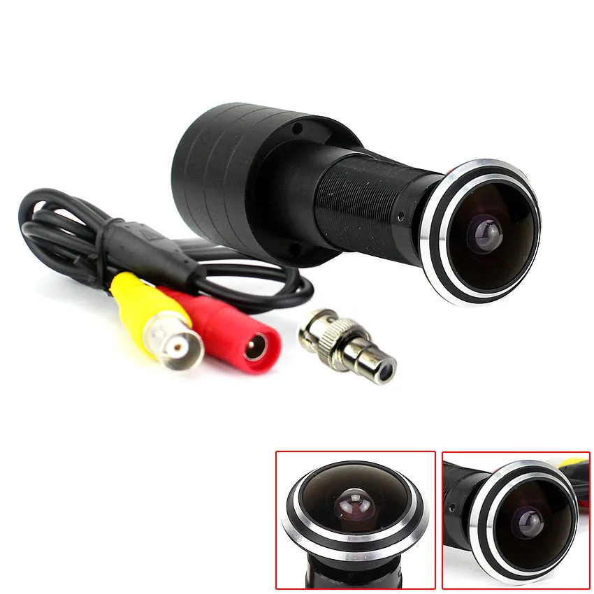170 Wide Angle CCD Wired Mini Door Eye Hole Peephole Video HD 1000TVL