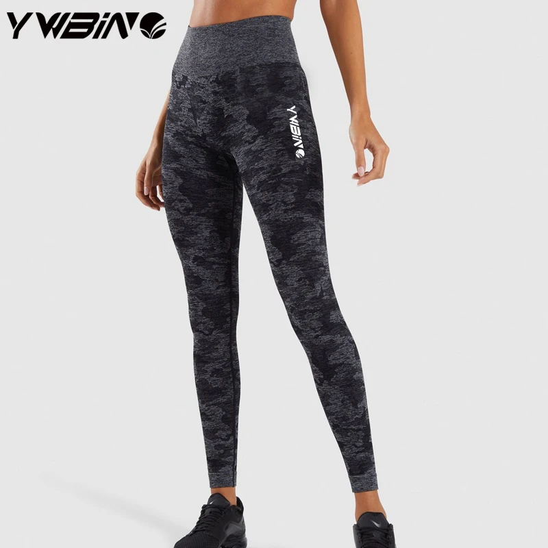 

Women Yoga Pants Camo Sports Running Sportswear Stretchy Fitness Leggings Seamless Tummy Control Gym Compression Tights Pants