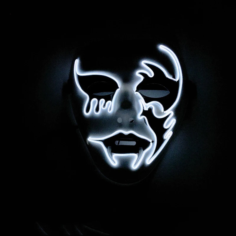 Masquerade Dancing Party Mask EL Wire Glowing Party Mask Fashion