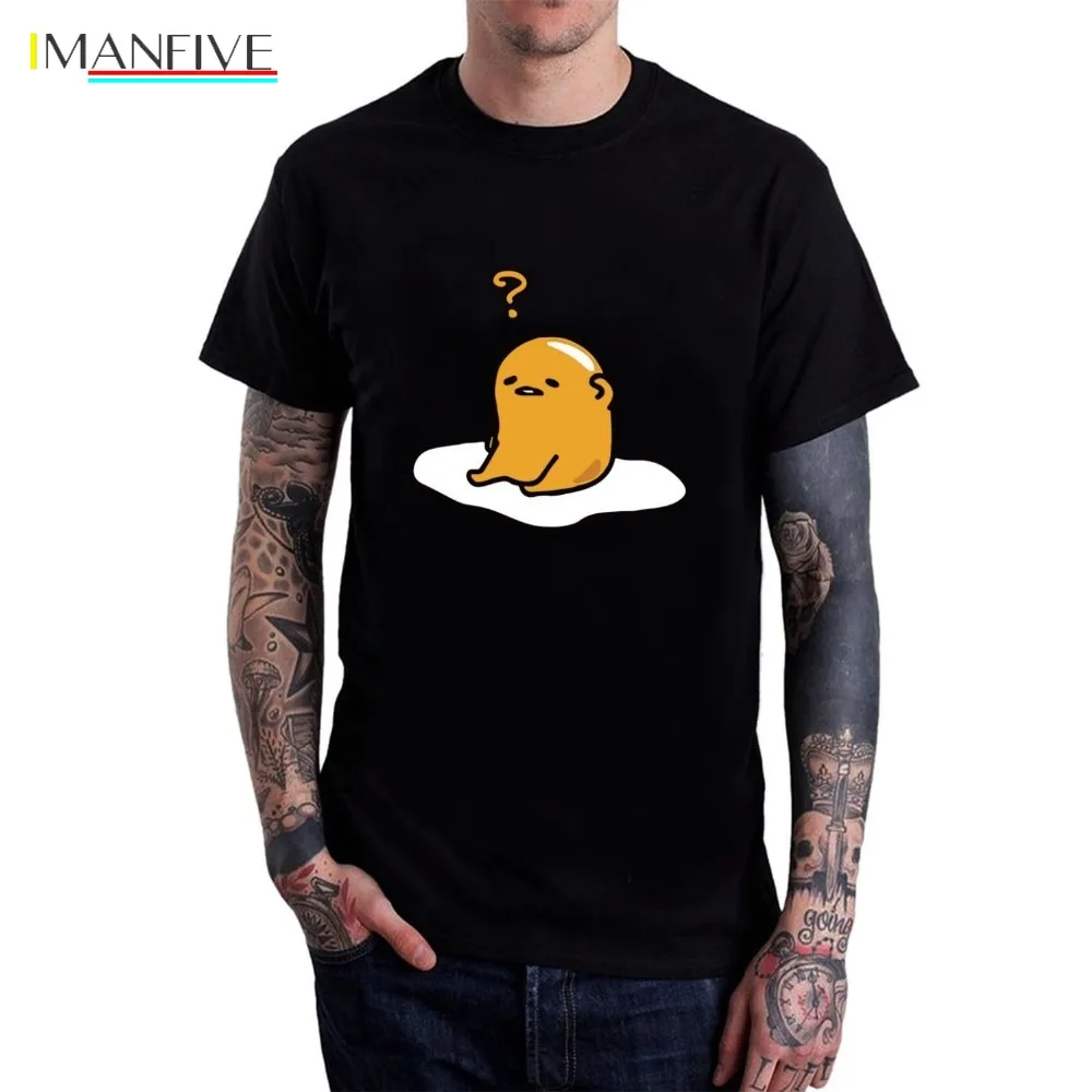 

2019 Latest Fashion Men's Gudetama Lazy Egg Yolk shirts Brand Clothing Men t shirt Men's Shirts Men Clothes Novelty Cool