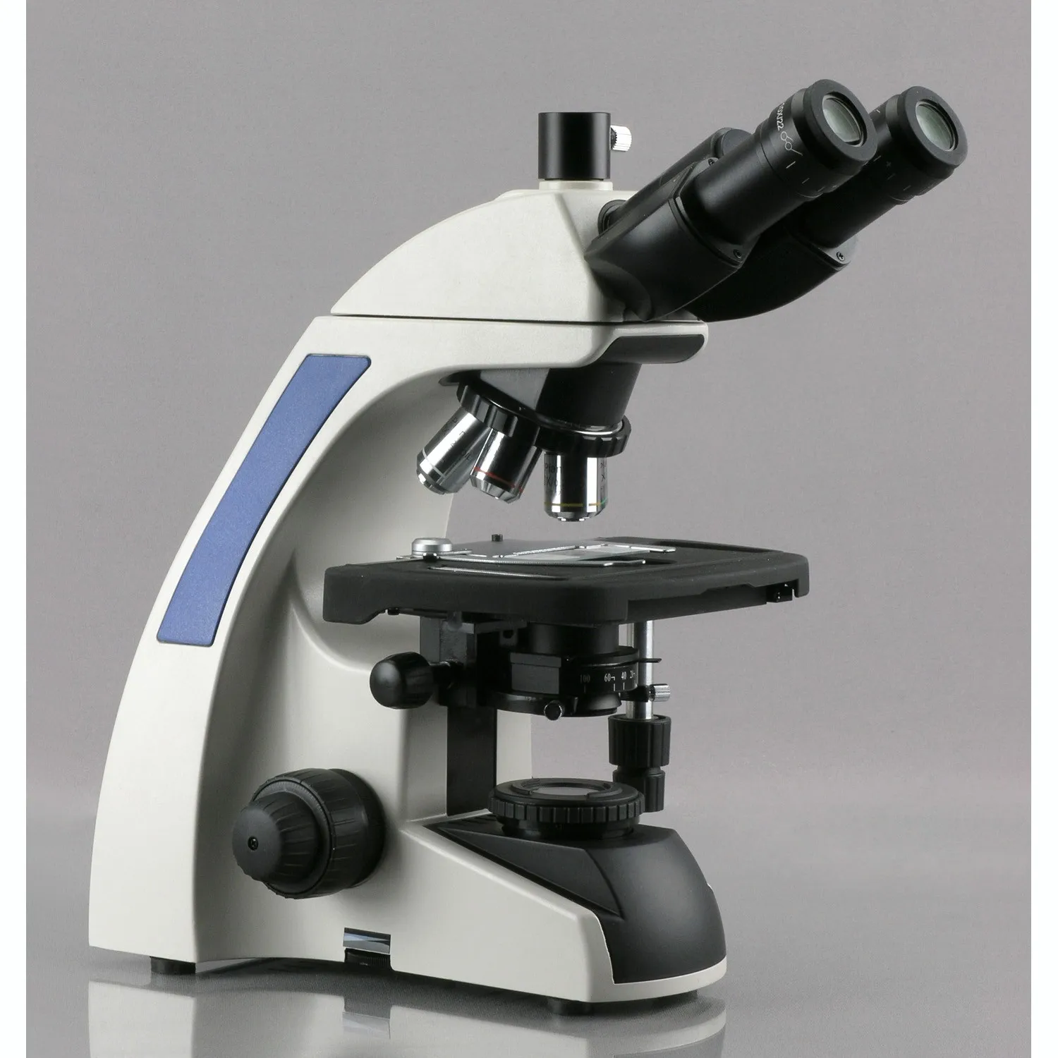 AmScope Infinity Kohler 실험실 삼안 복합 현미경, 40X-2500X 계획