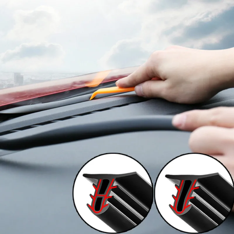 

Car Dashboard Sealing Strips Sound Insulation For SEAT Altea Toledo MK1 MK2 Ibiza Cupra Leon Cupra For Skoda Fabia Rapid octavia