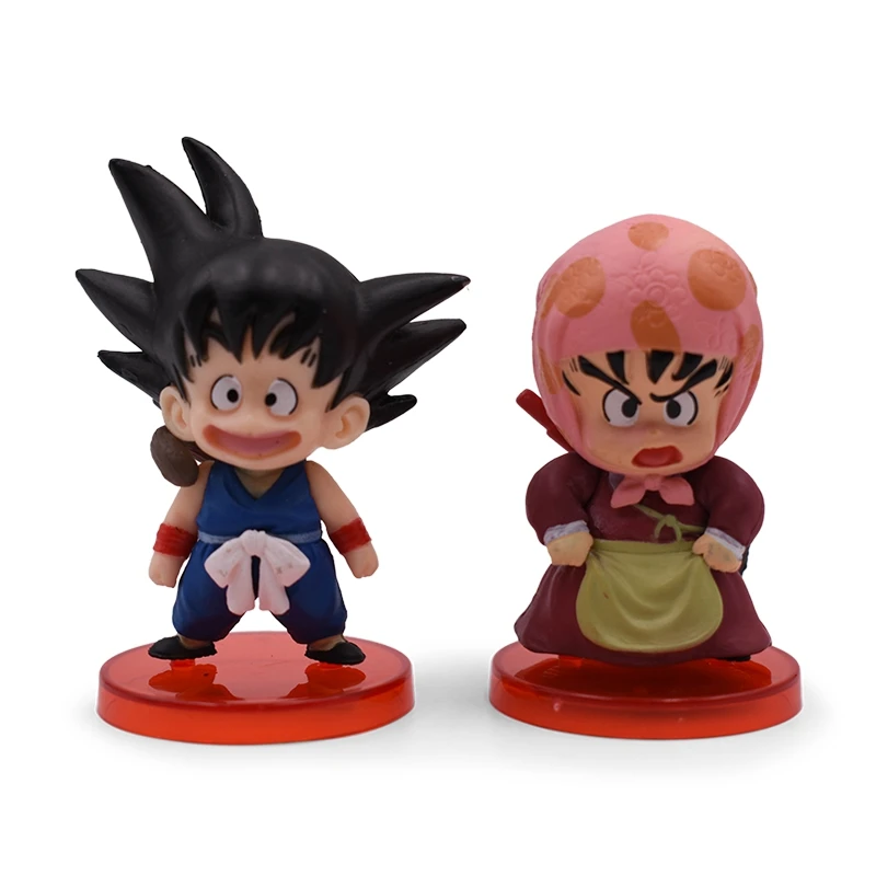 Dragon Ball Z Action Figure Anime Cute Mini Goku 8-Piece Set PVC Collectible Model Doll Toys Gift For Kid Free Shipping