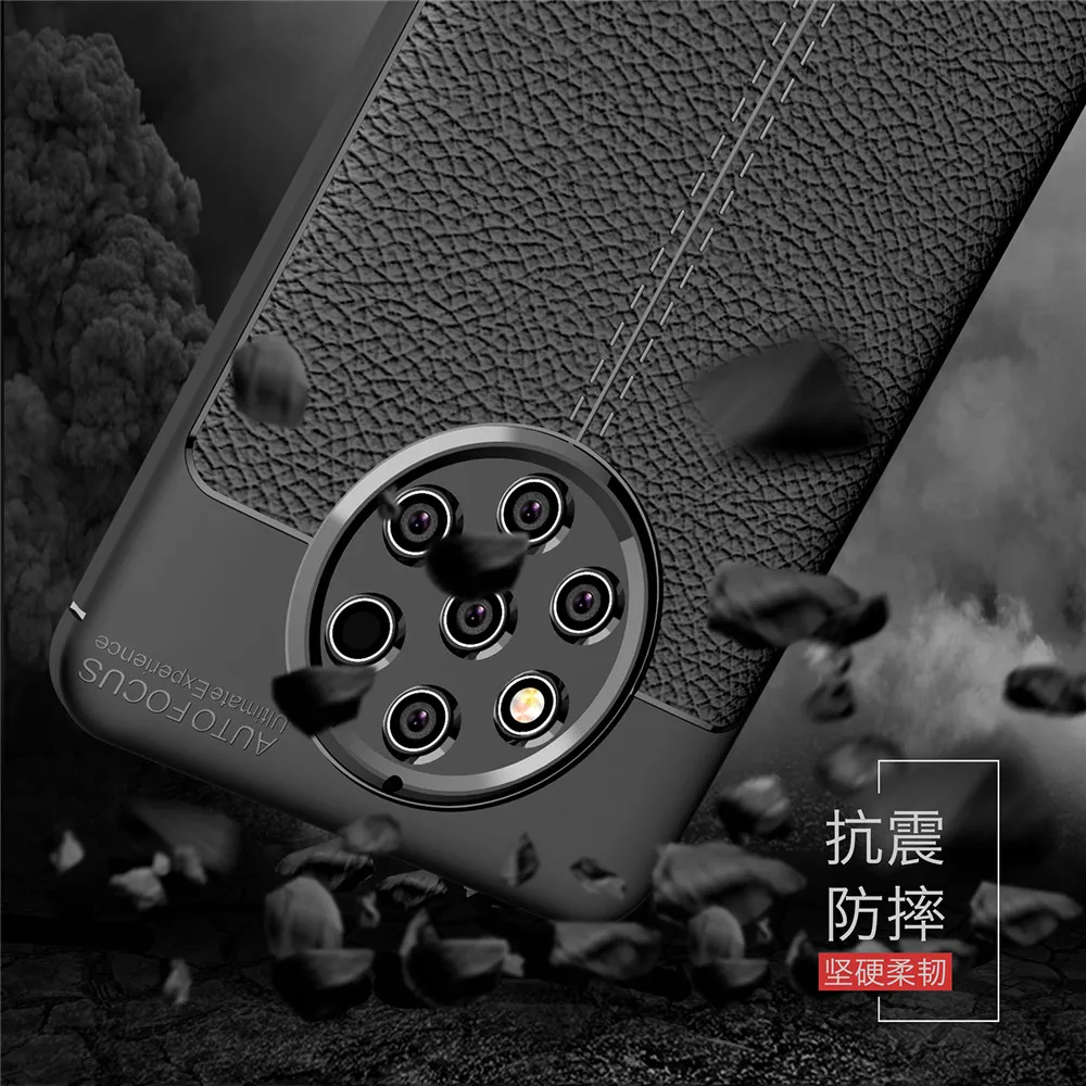 

Luxury TPU Silicone Imitation Leather back Cover Case For nokia 3.1 plus x3 Case For Nokia 9 Pure view 7.1 case Phone Cover