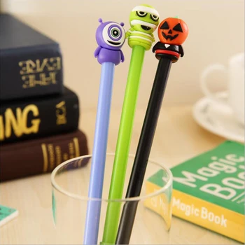 

1PCS New creative stationery cartoon Halloween ghost gel pen cute children pen 0.5MM signature pen office learning supplies pens