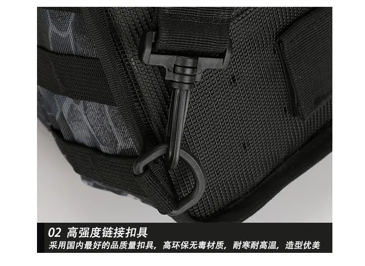 Military Men Chest Sling Bag Pack Camouflage Male Casual Travel Waterproof Cycling Sport Messenger Crossbody Shoulder Bag Packs (23)