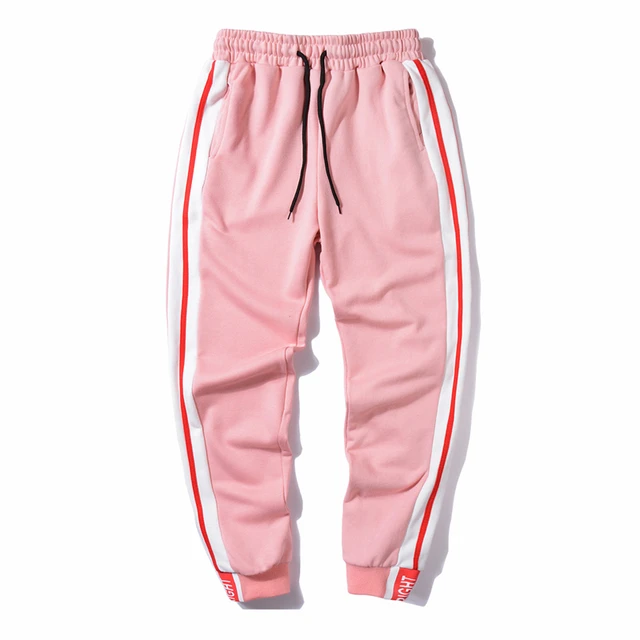 Bebovizi Brand Striped Pants Mens 2018 Hip Hop Printed Black Pink ...