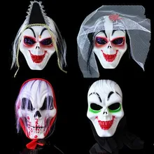 Хэллоуин вечерние Косплей страшная маска для призраков Хэллоуин зубы зомби Невеста с черными волосами Ужасный Призрак голова Маска игрушка