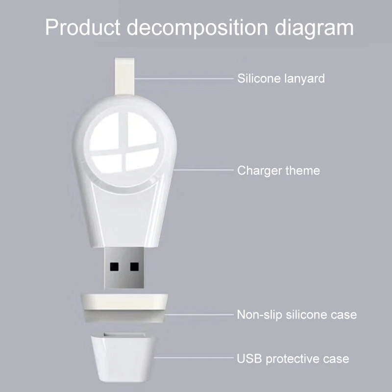 

Anti Slip Smart Lightweight Watch Charger Useful USB Magnetic Fast Travel Wireless Portable Stable Safe use for charging