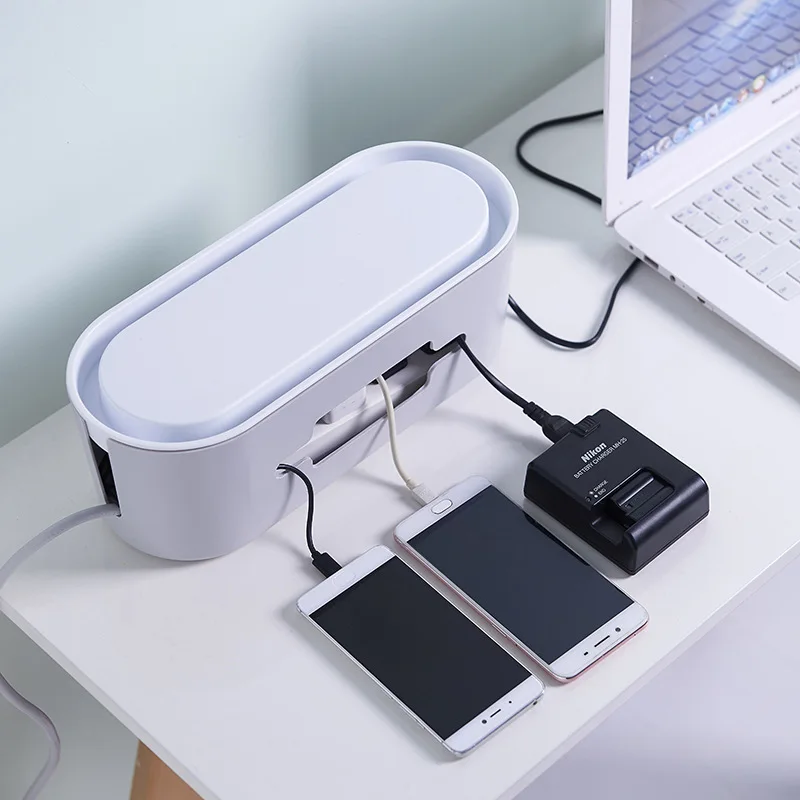

Creative Plastic Socket Wire Storage Box Cable Manager Organizer Power Line Storage Cases Junction Box Household Necessities