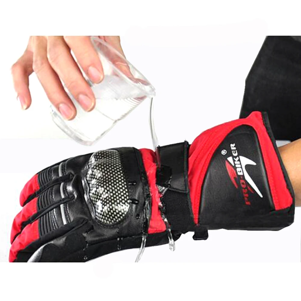 Pro-Biker Guantes Мотоциклетные Перчатки Водонепроницаемые кожаные перчатки мотоциклетные зимние теплые велосипедные перчатки для мотокросса Мотоциклетные Перчатки