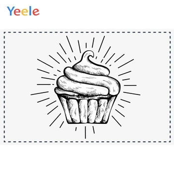 

Yeele Party Decor Photocall Sweetie Ice Cream Cake Photography Backdrops Personalized Photographic Backgrounds For Photo Studio