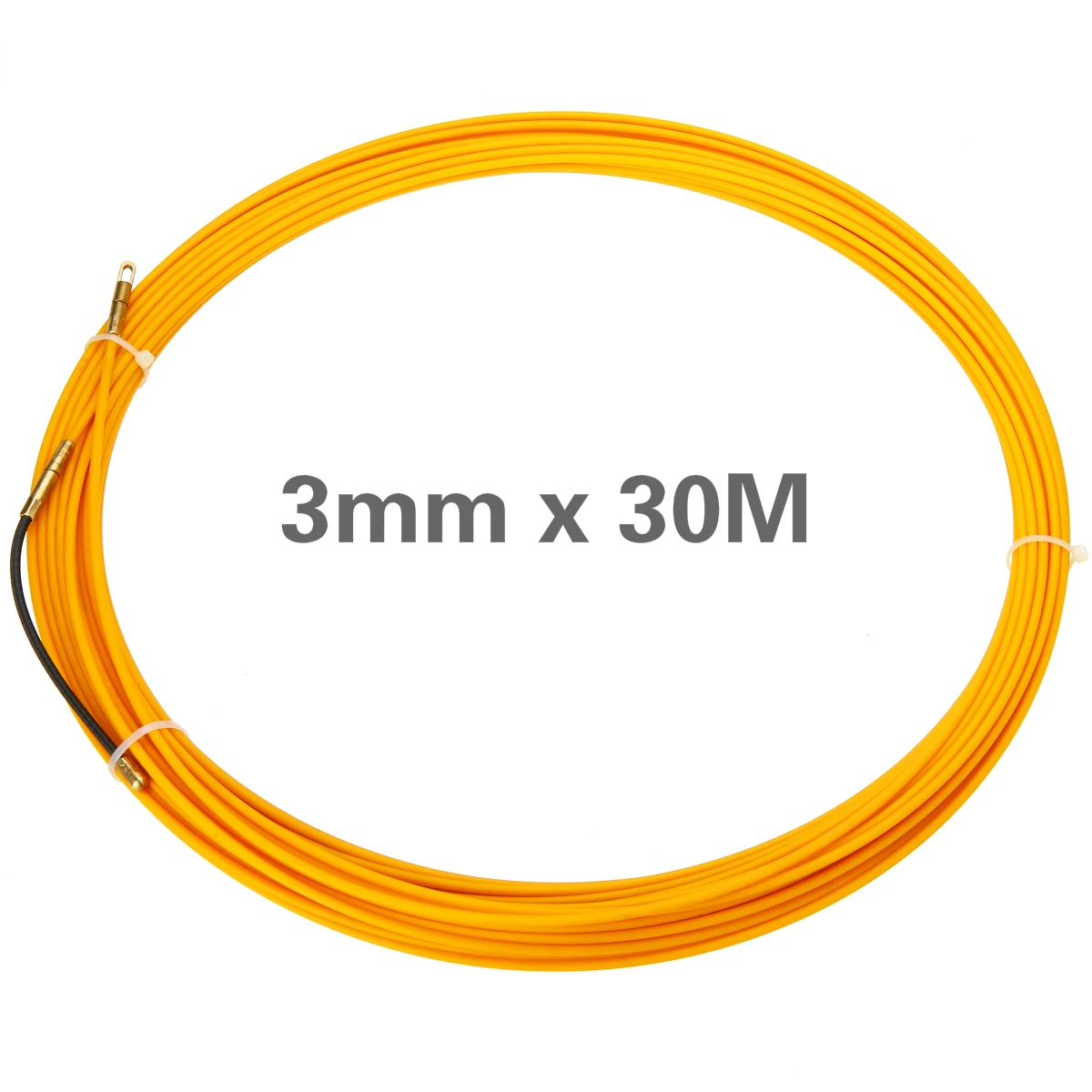 

New 30M 3mm Fiberglass Cable Push Pullers Duct Snake Rodder Fish Tape Wire High Quality Cable Running Rod Duct Fishtape Puller