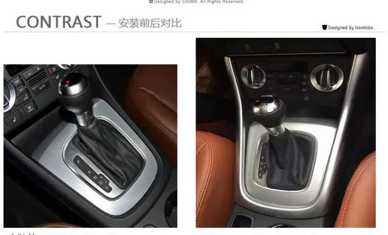 Para Audi Q3 2013-2016 opaco interno consola Centro pannello della scatola del cambio di figura di u telaio di copertura recortar Para Audi Q3 2013-2016 opaco interno consola Centro pannello della scatola del cambio di figura di u telaio di copertura recortar