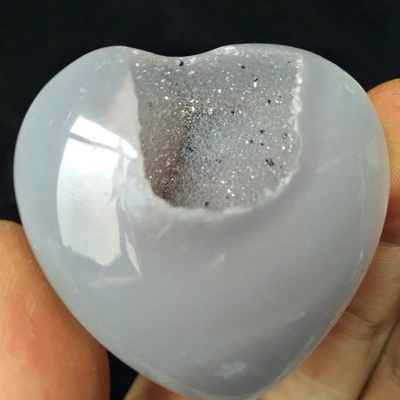 Натуральные камни и кристаллы cristal Сердце Агат Кристалл кластер домашний декор пальмовый камень очень красивый - Цвет: X1 16