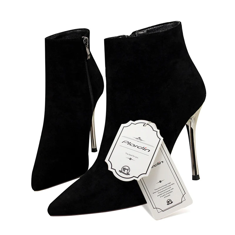 Plardin/Новая женская зимняя обувь высокие сапоги до колена Высококачественная Брендовая женская обувь из искусственной замши женские зимние сапоги из шерсти