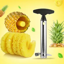 Нержавеющая сталь фрукта ананаса нож для удаления сердцевины и нарезания ананасов пилинг резак для овощей Ножи гаджет кухонный спирализатор 83,7*83,7*245 мм