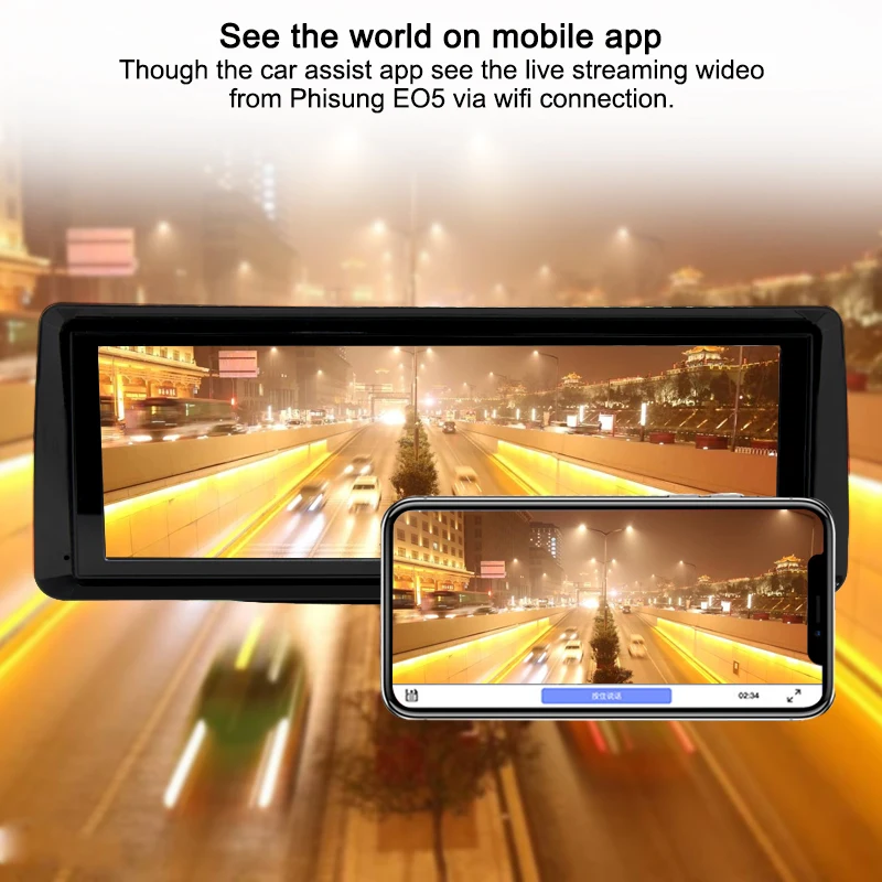 Автомобильный видеорегистратор 4G Android FHD 1080P 8 &quotэкран GPS