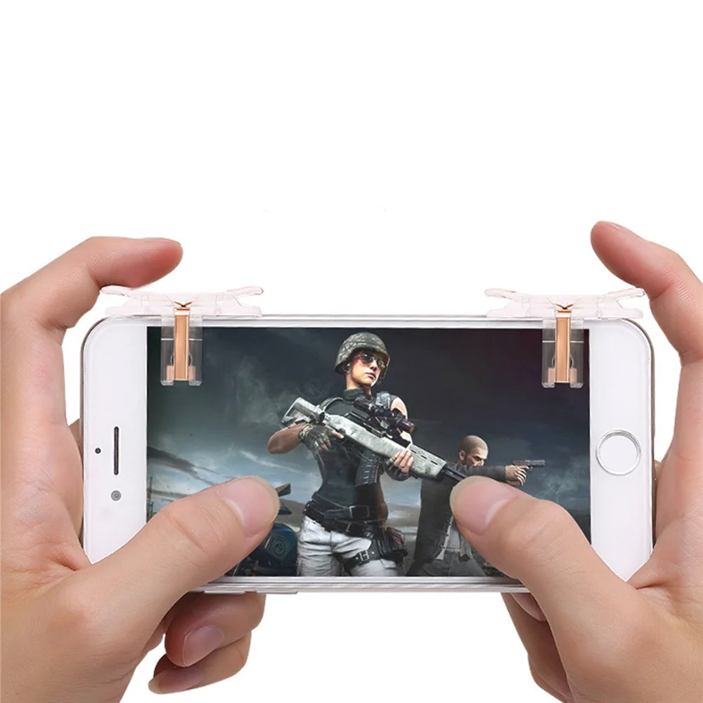  Mobile Game triggers for PUBG Fire Button Aim Key clips Handle Grip for Rules of Survival smart pho