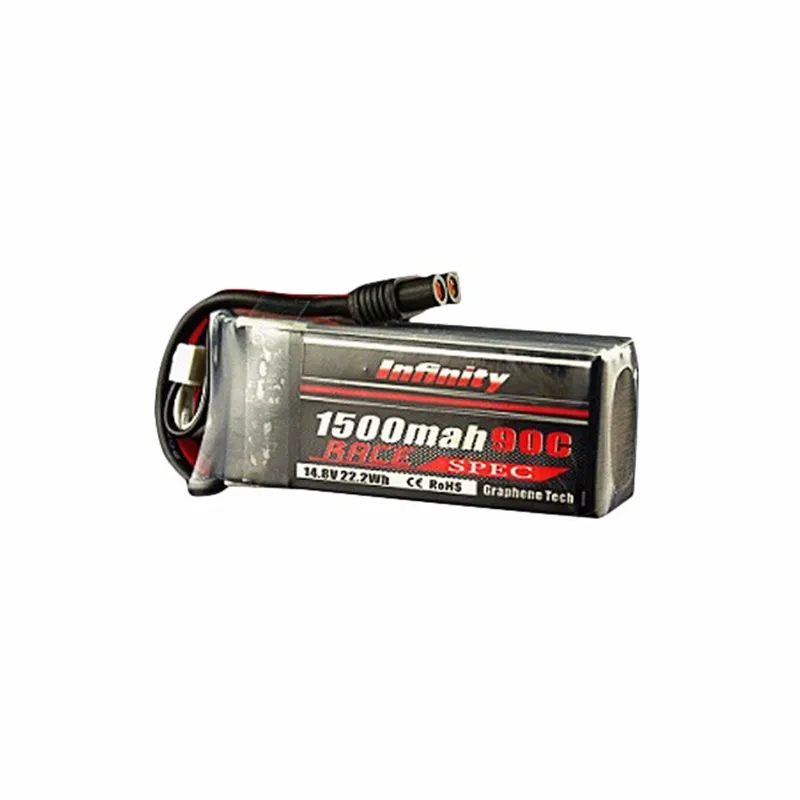 

In Stock! For Infinity 1500mah 14.8V 90C 4S 1P Race Spec Rechargeable Lipo Battery For RC Toys Racing Drone FPV Quadcopter Power