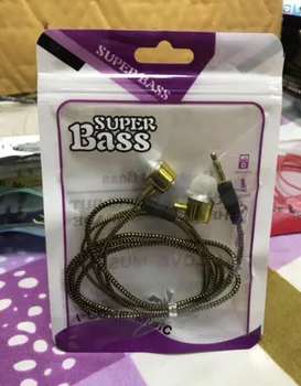 

10.5x15cm Clear/colorful Plastic Zipper Retail Packaging bags for hauwei xiaomi vivo earphone universal super bass headphone