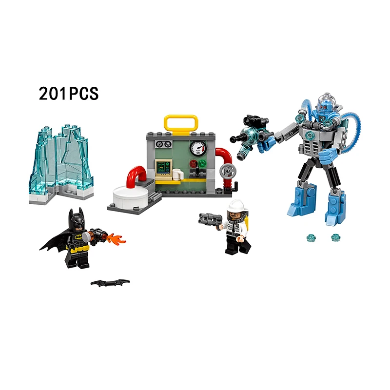 

DC comics super heroes Batman movie Mr.Freeze Ice attack building block mech figures bricks com.lego70901 toys for boys gift