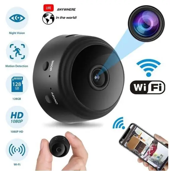HYUCHON WiFi мини камера беспроводная HD 1080P няня с удаленным видом/Обнаружение