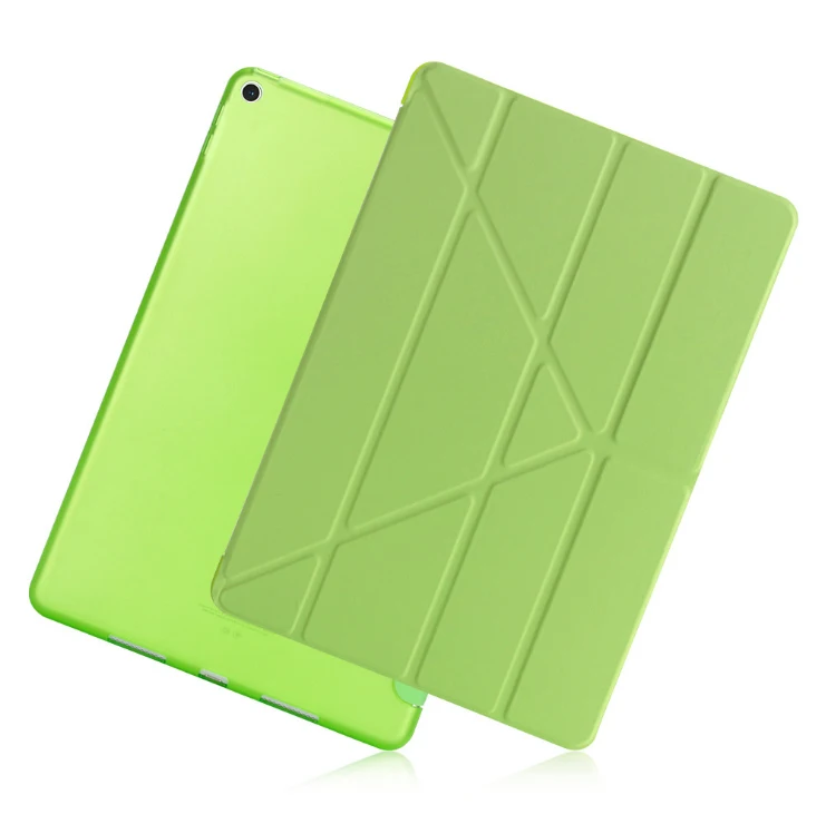 Чехол для нового iPad 9,7 ''/: A1822 A1823 A1893 A1954, мягкий чехол из искусственной кожи TPU Smart Cover для iPad 6th чехол 9,7 дюймов Чехол - Цвет: Green-Y H-TPU 89