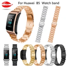 Для Huawe i B5 ремешки для умных часов роскошный ремешок металлический браслет для huawei B5 Stailess Сталь браслет на запястье