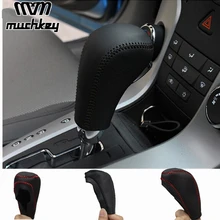 for Chevrolet Cruze 2009 2014 Genuine Leather Gear Shift Knob Cover Automatic AT Transmission car styling