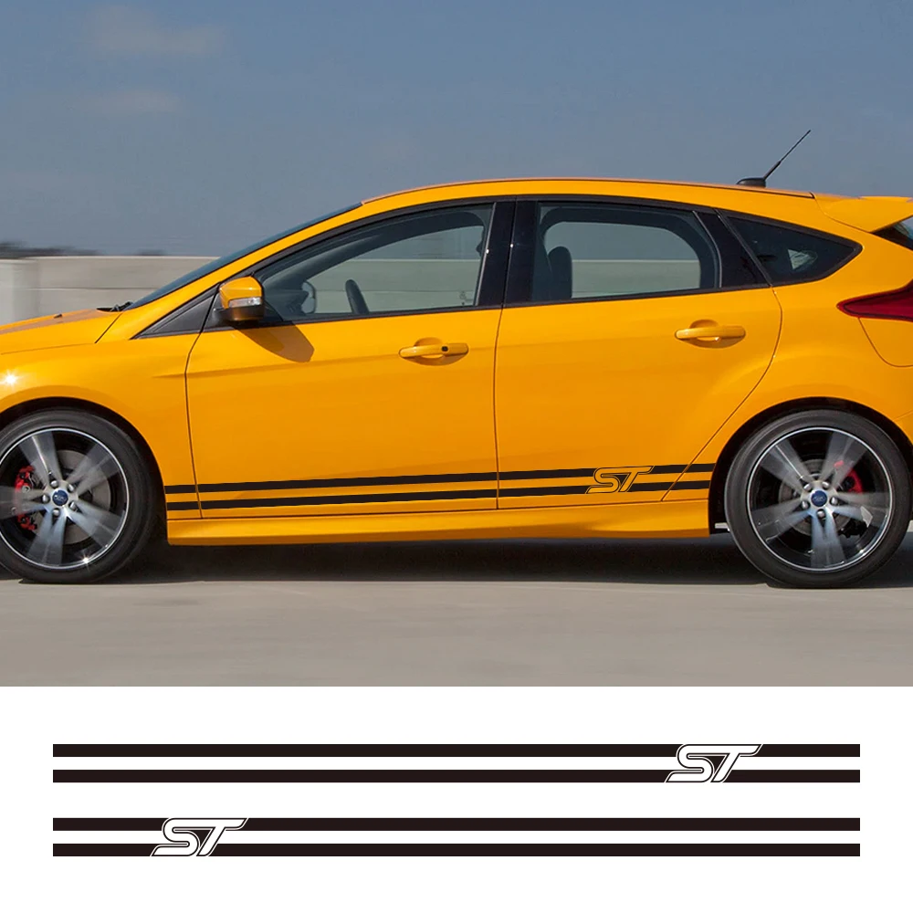 2 PCS Graphics Vinyl Sticker Stripe Decal For Ford Mustang 25th Anniversary
