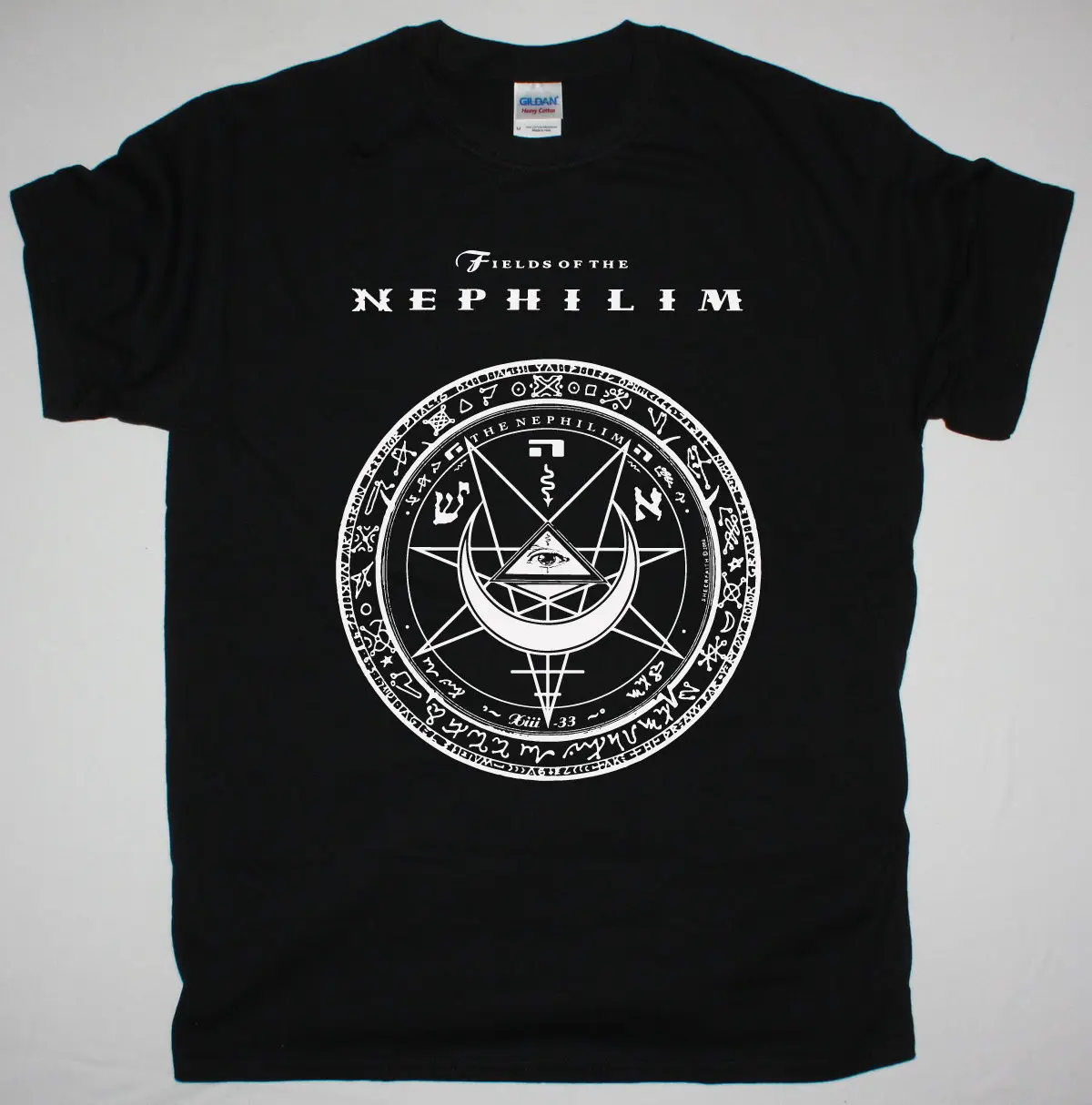 FIELDS OF THE NEPHILIM новинка 2009 черная футболка с логотипом готический рок принтом