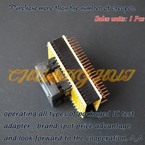 TQFP44 to DIP44 programmer adapter LQFP44 QFP44 adapter test socket Pitch=0.8mm Size=10mmX10mm 12mmx12mm TQFP44 to DIP44 programmer adapter LQFP44 QFP44 adapter test socket Pitch=0.8mm Size=10mmX10mm 12mmx12mm