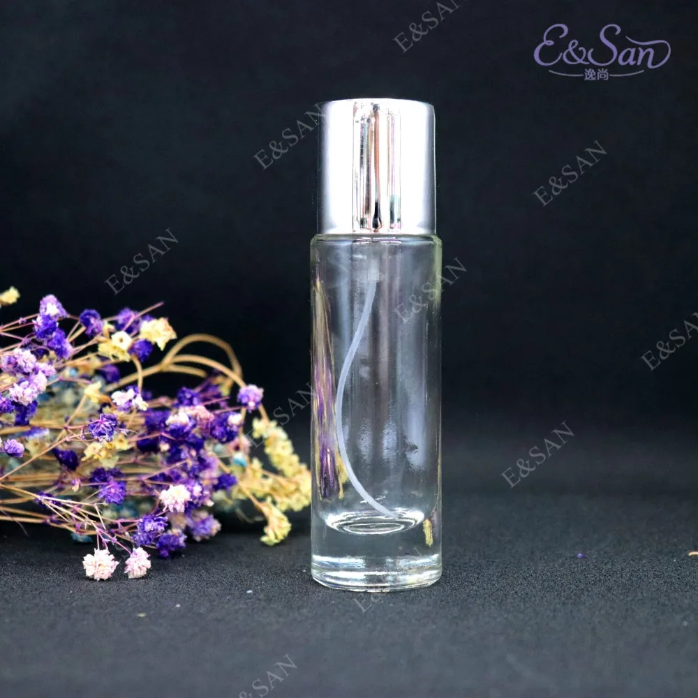 

PT022C-30ML Transparent Straight Round Perfume Glass Bottle Empty Spray Cosmetic Bottle 50PCS/LOT