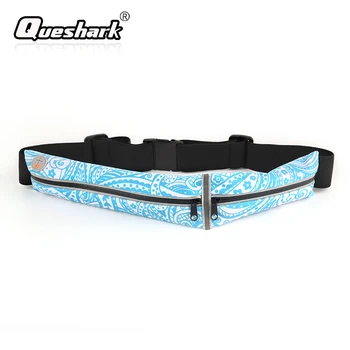 

Reflective Fitness Running Waist Bag Night Safety Walking Jogging Moblie Phone Belt Double Packs Lightweight Sports Bags