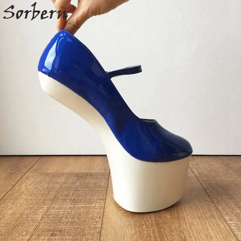 New Designer Transparent Women/'s Club Party Wedge Heel Pumps Gogo High Heels