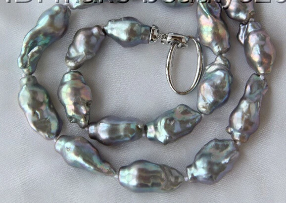 

FREE SHIPPING>>>@@ > N2720 baroque keshi reborn freshwater pearl necklace