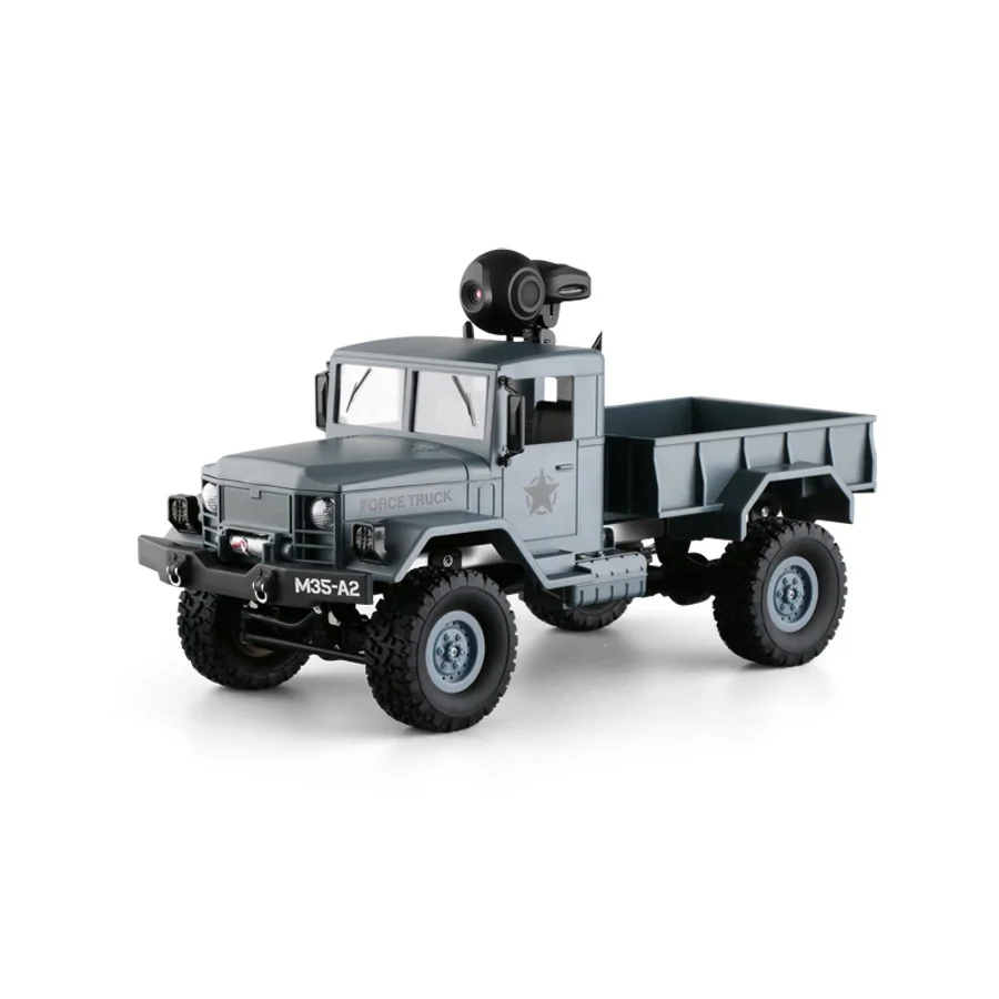 Горячая, Wi-Fi, в режиме реального времени, FPV, военный тяжелый Радиоуправляемый грузовик, Модель 2,4G, 25 минут, 4 колеса, светодиодный светильник, вездеход, Vedio, Радиоуправляемый грузовик - Цвет: Blue WIFI Camera
