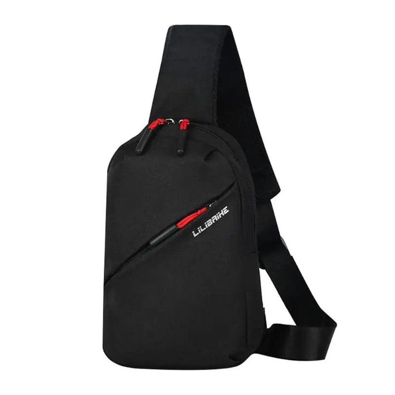 Мужская нагрудная сумка на ремне через плечо, модная сумка для отдыха и путешествий, спортивная сумка-мессенджер для мужчин, Paquete de la cintura Mujer - Цвет: Черный