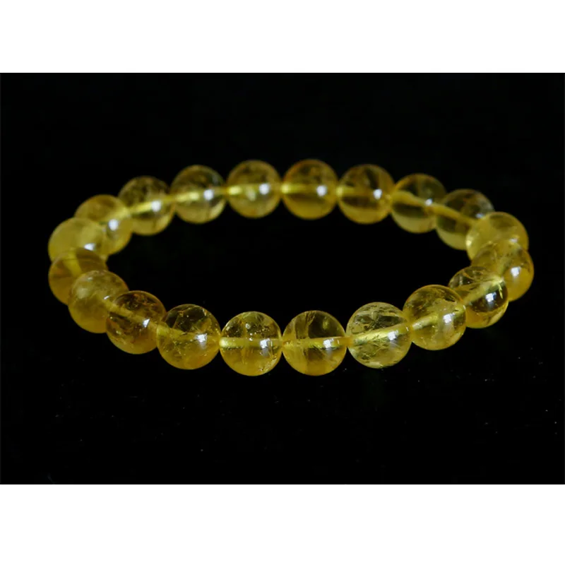 

Anniversaries Gift High Quality Bracelet Datolite Genuine Danburite Finished Stretch Beaded Bracelet Round Beads 10mm