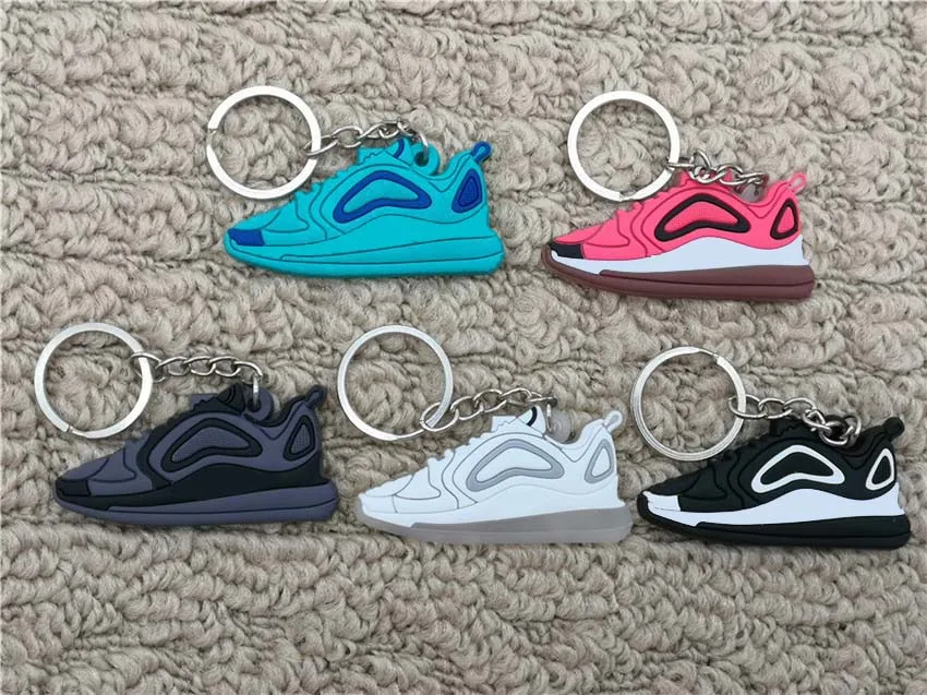 

New Arrival Max 720 Shoes Keychain Bag Charm For Woman Men Kids Key Ring Key Holder Gift Chic Mini Silicone Sneaker Keychain