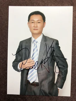 

hand signed MA HUATENG autographed photo 5*7 free ship 012019A