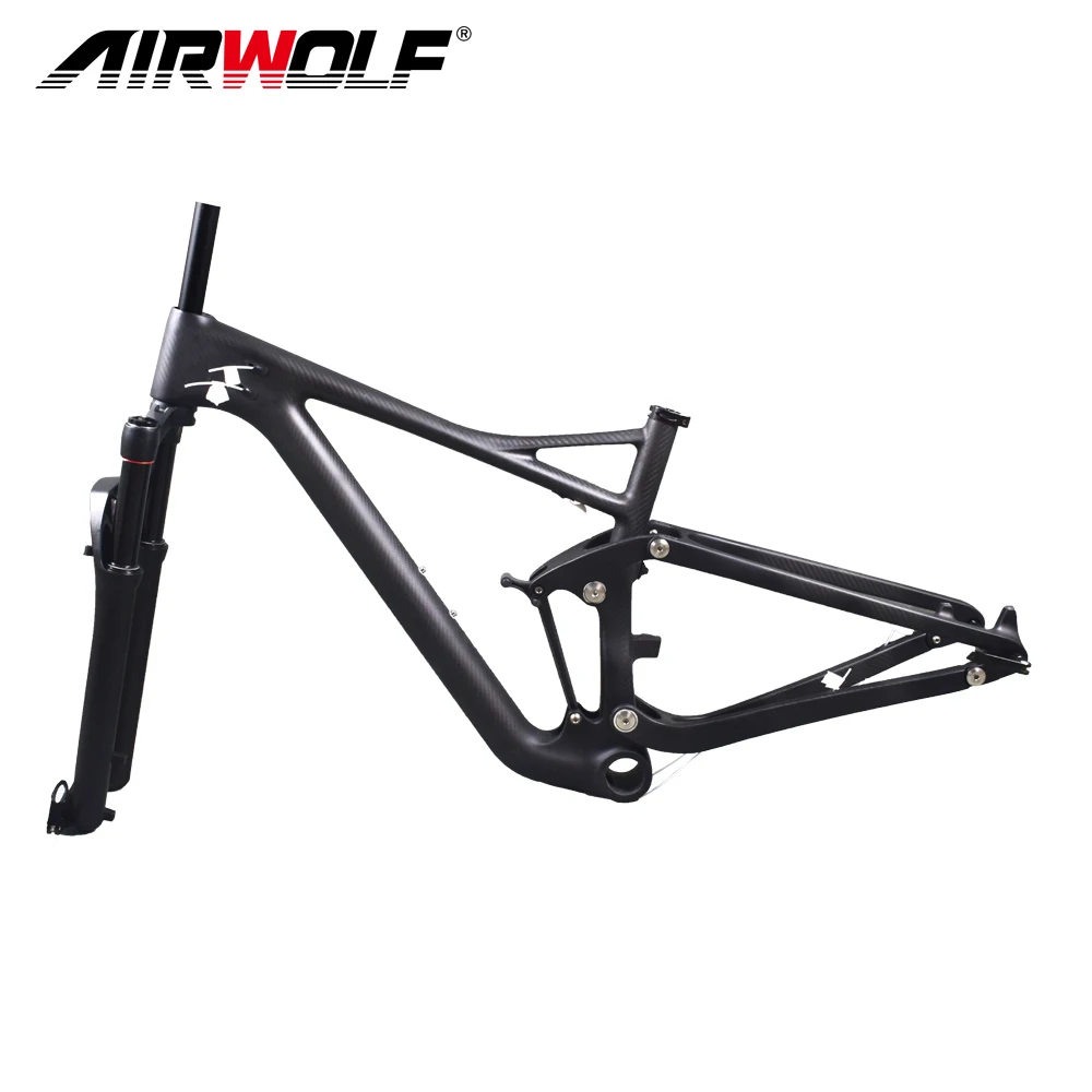 Sale Airwolf Enduro Bike 29er Suspension Carbon MTB Frame with Tapered suspension mtb fork travel 130mm 29er MTB Frame 4 Sale Airwolf Enduro Bike 29er Suspension Carbon MTB Frame with Tapered suspension mtb fork travel 130mm 29er MTB Frame 4