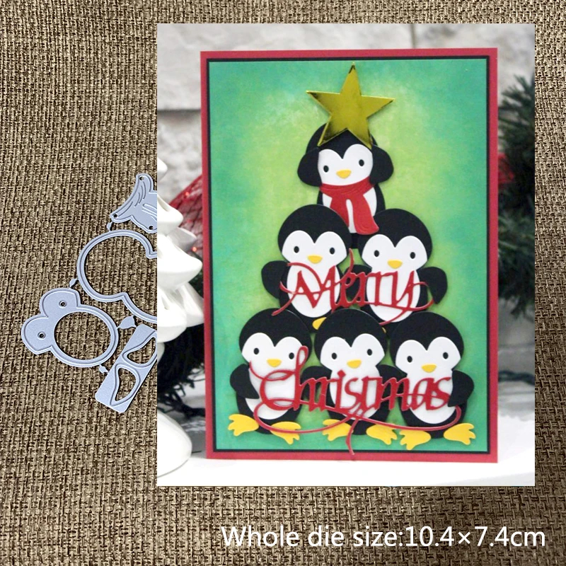 

New Design Craft Metal Cutting Dies Cut Die Cute penguin Scrapbooking Album DIY Paper Card Craft Embossing Die Cuts