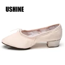 Ushine Розовая обувь для йоги домашняя обувь для тренировок с волнообразным краем; Zapatos De Baile Latino Mujer Для Женщин Парусиновые балетки Обувь для танцев женщина