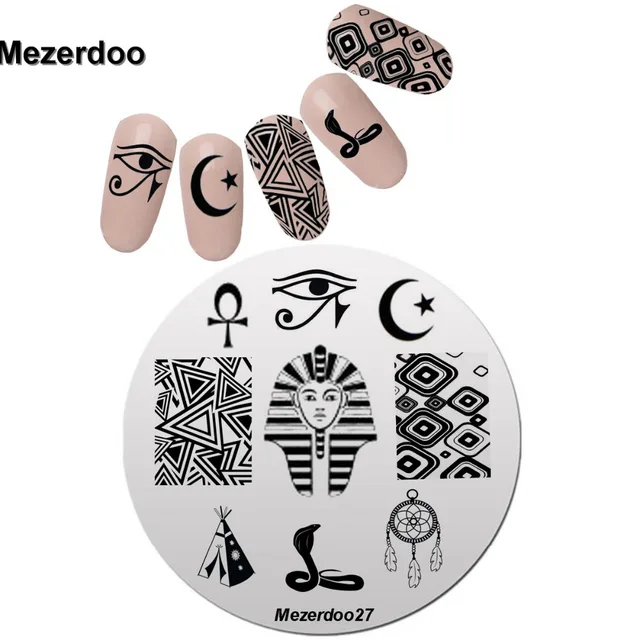 nail art stamping template