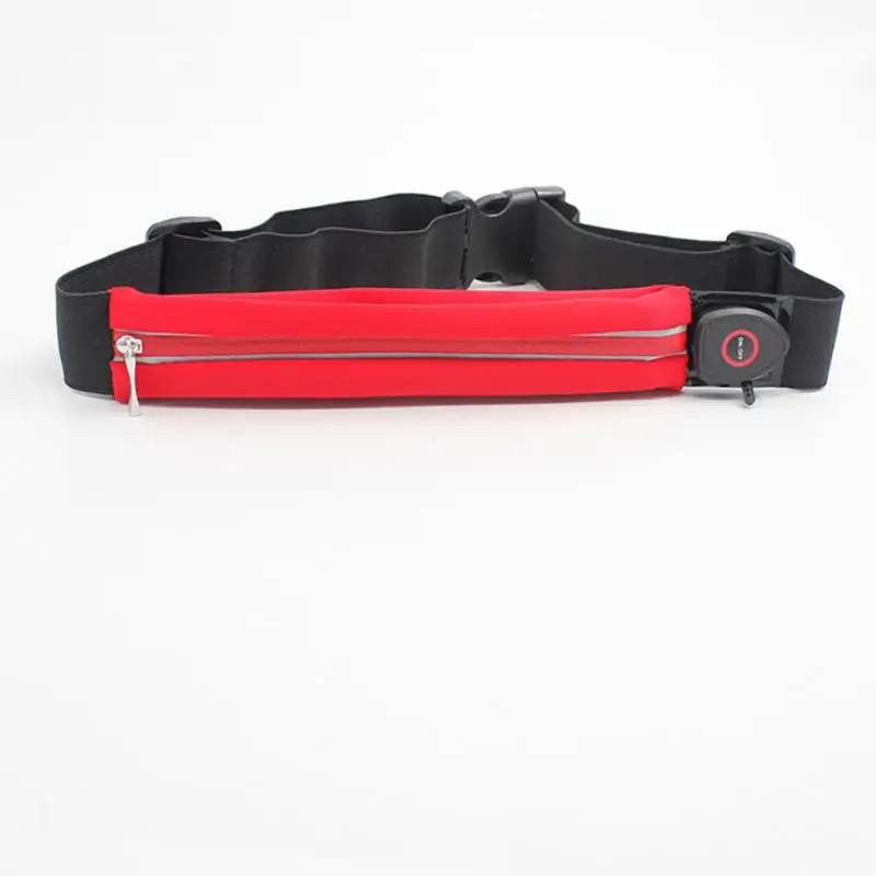 Светодиодный спортивный мешок для ночного бега, сумка на пояс, карманный, для бега, портативный, водонепроницаемый, для велоспорта, сумка на пояс для телефона на открытом воздухе