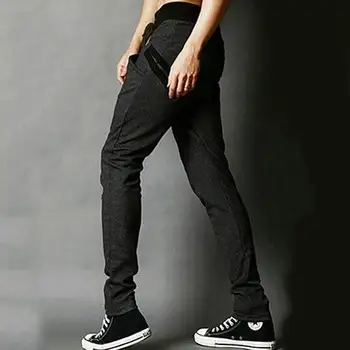 

Men Casual Sweatpants Sport Trousers Drop Crotch Hiphop Baggy Slacks