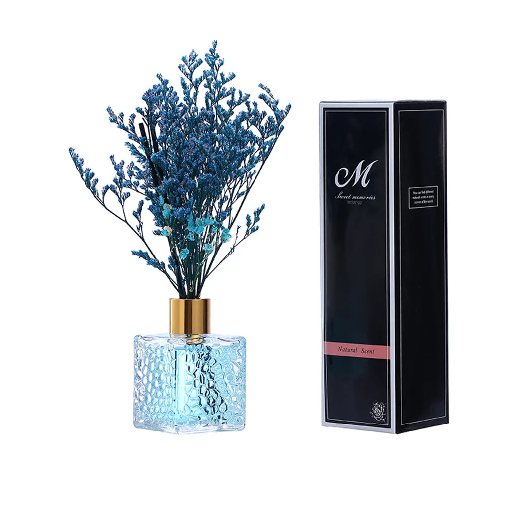 

2019 New Reed Oil Diffusers with Natural Sticks, Glass Bottle and Scented Oil 80ML Aromatherapy fragrant Diffuser #10/6