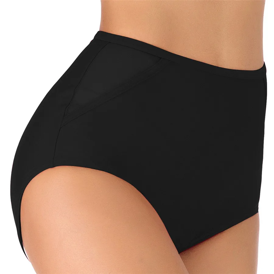 2019 women's sexy beach shorts high waist beach stretch shorts bikini ming shorts for lady quick dry swimming shorts female 40J8 (14)